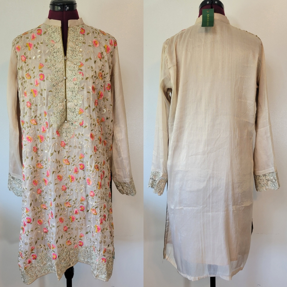 NWT SADA BAHAR embroidered tunic